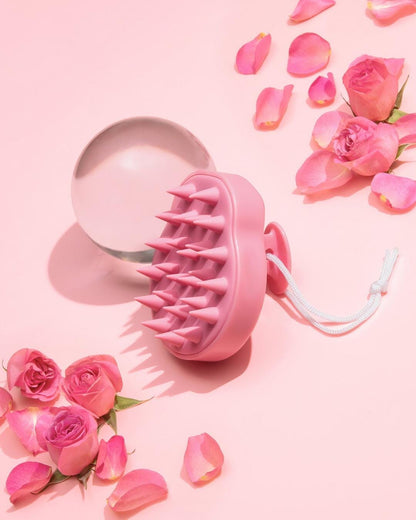 Pink Scalp Massage Brush Carvenchy